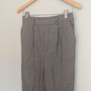 Checkered stretchy pants